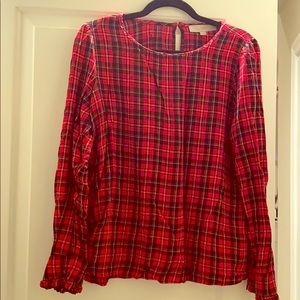 Black and red plaid shirt